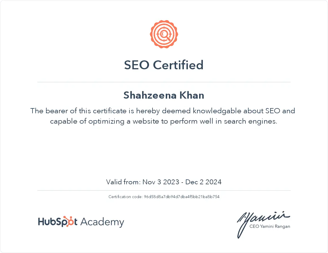 SEO Certified Consultant in Karachi