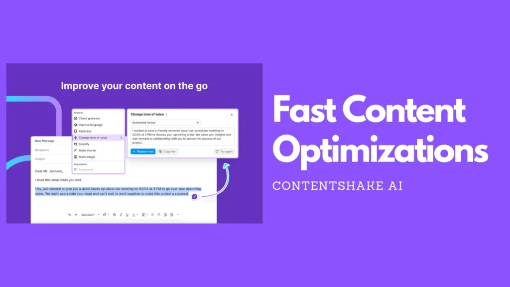 ContentShake AI: Fast Content Optimizations