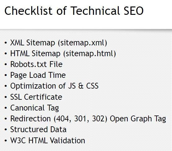 Technical Seo Checklist pdf