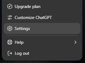 Access ChatGPT settings from the profile menu to enable legacy models and resolve GPT-5 issues for ChatGPT Plus users