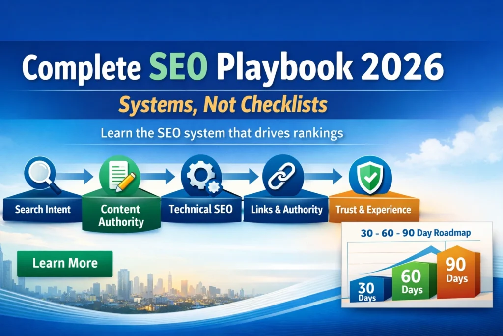 Complete SEO playbook 2026 with 5 SEO pillars and roadmap for success in 2026